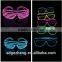 LED shutter party glasses flashing EL sunglasses fast blink constant on el glasses for party