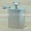 8oz Stainless Steel Liquor Wine Flask With Hinged Screw-On Cap