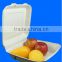 Eco-friendly 8" 3-Compartment Takeaway Clamshell Box