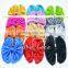 Wholesale DIY craft decorative flowers hair bows -Big Shiny Fabric Golden Bowknots Garment Accessories