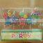 Birthday cake decorative toothpick candles