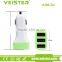 Veister 5V4.2A Mobile Phone Car Charger Universal Three Mini USB Car Charger