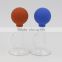 food-grade popular glass breast reliever with silicone pipe