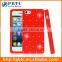Set Screen Protector And Case For Iphone 5 , Red Silicone Bling Diamond Case