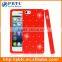 Set Screen Protector And Case For Iphone 5 , Orange Silicone Mobile Phone Diamond Cover