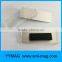 Blank rectangular plastic magnetic name badge
