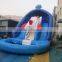 2016 new design big inflatable rocket slide with pool