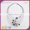 N72117K02 Bead Silver Gemstone Multi layers Necklace Designs Jewelry From Mid Night City Collection