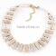 ODM/OEM Jewelry Factory three layer bead necklace, crystal necklace, chocker necklace