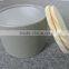 biodegradable cardboard cylinder box with wooden lid