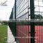 Twin wire welded and powder coated steel wire mesh fence