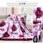 the most popular flower design ptinted blanket twin size and queen size blanket