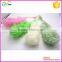 Big size Plastic long hand PE mesh sponge back bath body brush