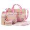 fashion & trendy seven color mummy bag kit with diaper mat