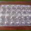 Clear transparent plastic egg tray/egg container