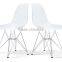 Fiberiglass replica designer plastic dsw dining room chairs