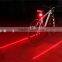 Flashing Bike Cycling 5 Led +2 laser Tail Light Waterproof Cycling Safety Bicycle Rear Lamp Warning Bike Laser
