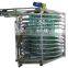 Motorized plastic modular belt spiral conveyor/powered screw conveyor