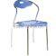 Wholesale cheap Stackable bar plastic chair with metal legs PM053