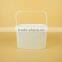 Food Quality Square Plastic Box, 3L Cookie Container, Rectangle Cookie Box with Secure Seal Lid