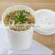 Disposable food packaging paper hot soup/salad bowl with lid