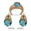 Latest Earring Jewerly Gold Plated On Alibaba Wholesale /Earring And Rings Jewelry Set