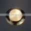 9"Plastic Round Disposable Gold Dinner Plate