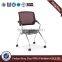 Office rolling mesh training foldable chair & modern folding chair , with writing table HX-5CH045