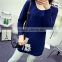 Factory Selling Deep Blue Italy Cashmere Sweater Wholesale