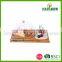High Quality Glass Cheese Dome With Bamboo Board Set