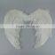 White and black fancy dress fairy feather angel wings