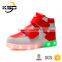 2016 The Newest High Neck Shoes For Girls LED Light Up Shoe