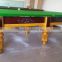 Slate+MDF billiard table, auto ball return system pool table, OEM+ODM billiard table with metal adjusted leg level
