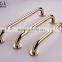 Hotel bathroom accessories brass golden plating safety grab rail for bath tub