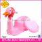Cartoon shaped plastic baby toilet trainer with music