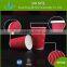 High quality nice flexo Printing 12oz vertical ripple wall Paper Cups with lid