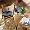 Leisure Vintage round wood leg table/wood dining table/wood coffee table