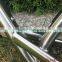 hot sale titanium MTB bike frame with handing brush finished mountain bike frame super light bicycle frame