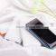 4000mAh Li-polymer battery Slim power bank with built-in cable