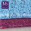 Good Quality Nylon Light Blue/rose Red Crochet Lace Fabric Wholesale