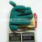 Yellow line green rubber garden working gloves