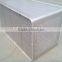 Aluminum alloy turnover container with casters, metal plated container