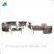 Outdoor PE rattan 6-piece garden sofa couch set