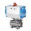 High quality casting iron pneumatic ball valve