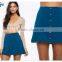 2015 new fashion Button Down Flare Skirt for ladies 51040#