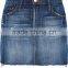 Wholesale Women Apparel Newest Patchwork Soft Denim Raw Hem Mini Mix Skirt(DQE0374SK)