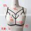 bondage garter belt harness belt lingerie No Cup Expose Breast Band Bra garter belt underware string thongs fashion ladies' belt