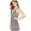 New Arrival Elegant Sexy Tank Top With Strip Simple Sleeveless Summer Dress for Ladies