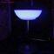 acrylic led glow cocktail bar table