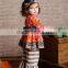 christmas reindeer embroidery polka dots fall cotton boutique clothing